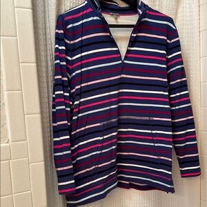Talbots Multicolor Striped Sweatshirt